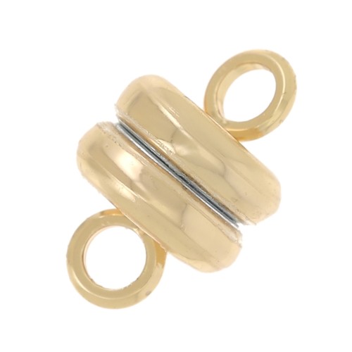 Fine gold plated magnetic clasp 9x6mm x1