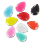 Assortment of pear-shaped cabochons 17,5x12mm Multicolour x20|raw }}