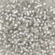 Miyuki Delica 11/0 DB1211 - Silver Lined Gray Mist - Wholesale x 100g