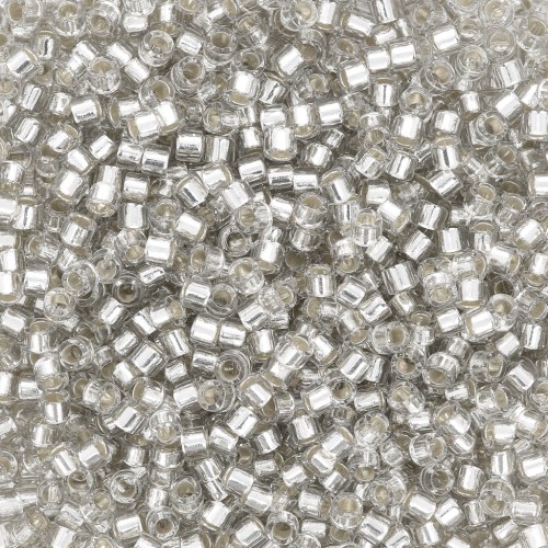 Miyuki Delica 11/0 DB1211 - Silver-Lined Gray Mist x 100 g