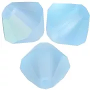 5mm Preciosa Bicone Beads - Rondelle Bead - Aquamarine AB Matt x12