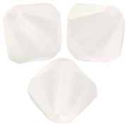 6mm Preciosa bicones - Rondelle Bead - Crystal AB Matt x12