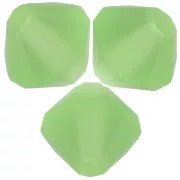 6mm Preciosa bicones - Rondelle Bead - Peridot Matt x12