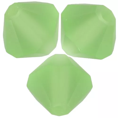 6mm Preciosa bicones - Rondelle Bead - Peridot Matt x12