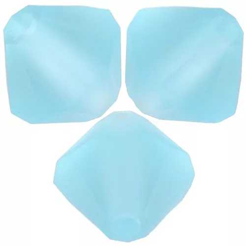 6mm Preciosa bicones - Rondelle Bead - Aqua Bohemica Matt x12