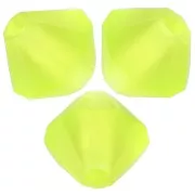 6mm Preciosa bicones - Rondelle Bead - Limecicle Matt x12