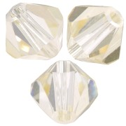 6mm Preciosa bicones - Rondelle Bead - Crystal Blond Flare x12|raw }}