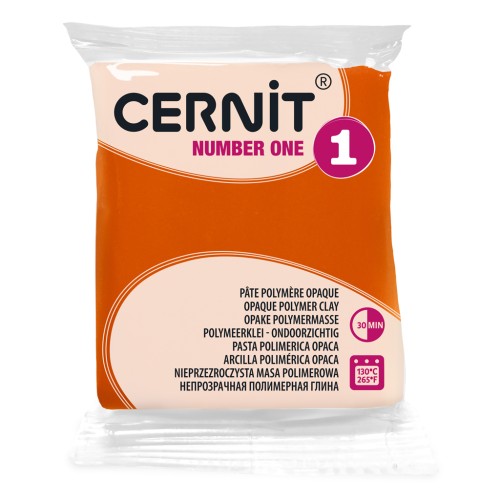 Cernit Number One Opaque Clay - Orange (No. 752) x 56 g
