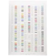 Colour chart Miyuki Delica 11/0 - Vol.1 and Vol.2 - Sheets 1 to 7