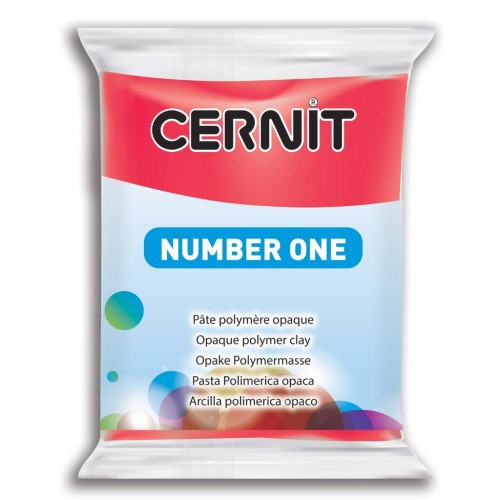 Cernit Number One 56gr Carmine Red half opaque (n°420)