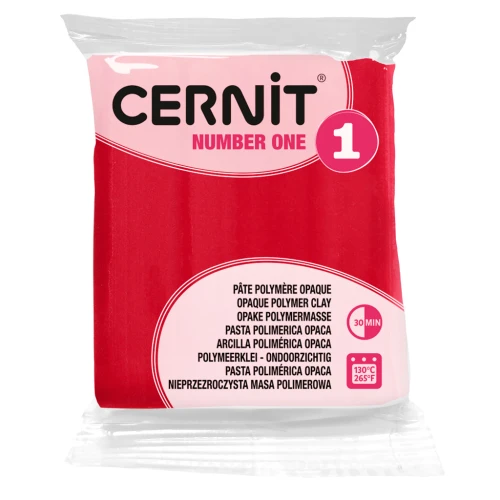 Cernit Number One Opaque Clay - Carmine (No. 420) x 56 g