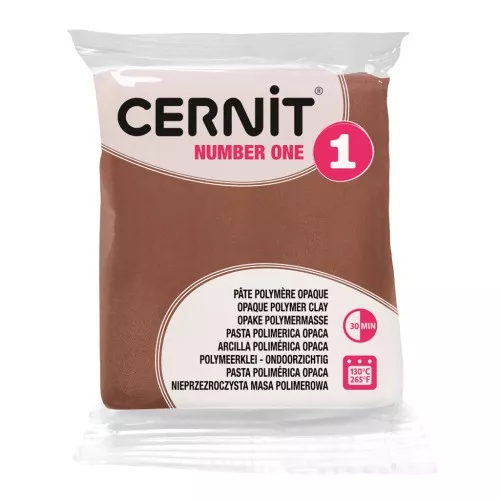Cernit Number One Opaque Clay - Brown (No. 800) x 56 g