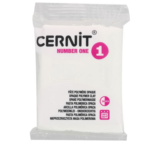 Cernit Number One Opaque Clay - White (No. 027) x 56 g