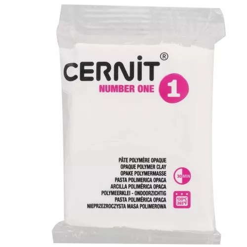 Cernit Number One Opaque Clay - White (No. 027) x 56 g