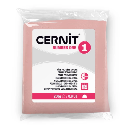 Cernit Number One Opaque Clay - 250 g, Pink (No. 475)