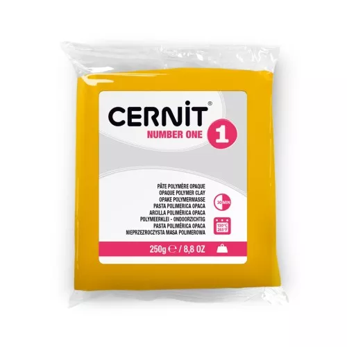 Cernit Number One Opaque Clay - 250 g - Yellow (No. 700)