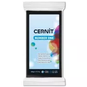 Cernit Number One Opaque Clay - 500 g Black (No. 100)