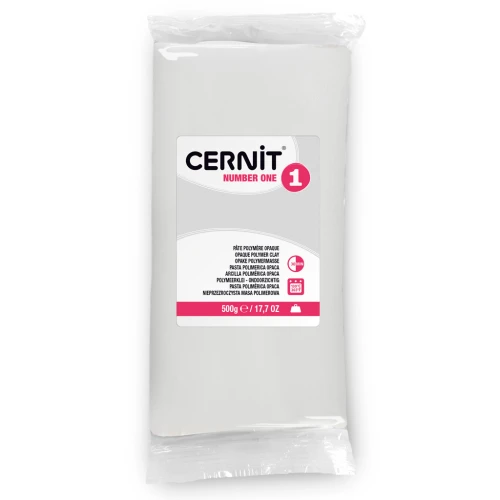 Cernit Number One Opaque Clay - 500 g White (No. 027)