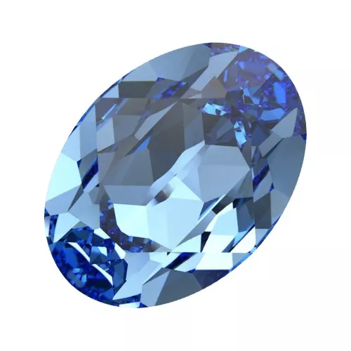 8x6mm PureCrystal 4120 Cabochon - Reinvented Cool Blue x1