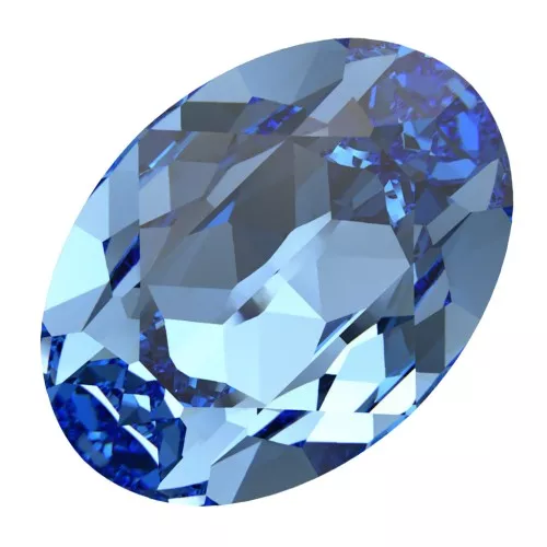14x10mm Cabochon PureCrystal 4120 - Reinvented Cool Blue x1