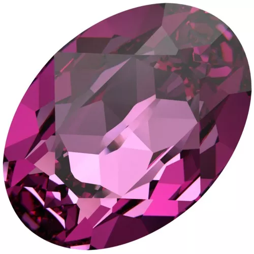 18x13mm PureCrystal 4120 Cabochon - Dark rose x1