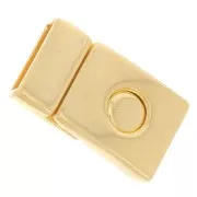 31x18mm Magnetic clasp for 14mm lace - Fine Gold-plated x1