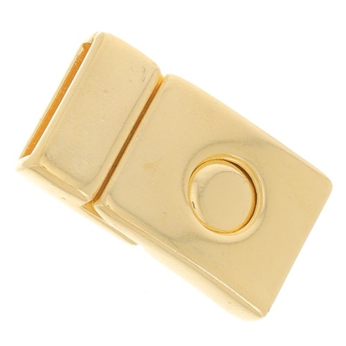 31x18mm Magnetic clasp for 14mm lace - Fine Gold-plated x1