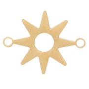 12x9mm Stainless steel 316L Sun spacers - Gold Tone x4|raw }}