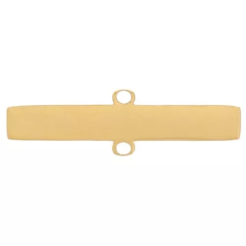 2x15mm Stainless steel 316L pendant spacer - Gold Tone x1