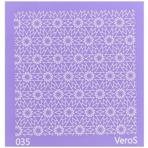 90x90mm Silk Screen VeroS for polymer clay - Multi-flower pattern n°035 x1