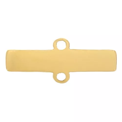 2.5x11mm Stainless steel 316L pendant spacer - Gold Tone x1