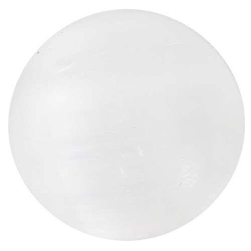 12mm round gemstone cabochon - Selenite x1