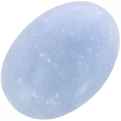18x13mm Oval gemstone cabochon - Anhydrite - Angelite x1
