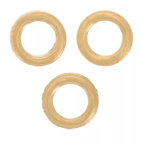5x0.7mm 304L stainless steel Flat closed jumprings - gold x10