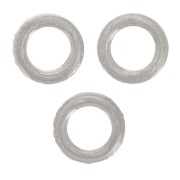 5x0.7mm 304L stainless steel Flat closed jumprings x10