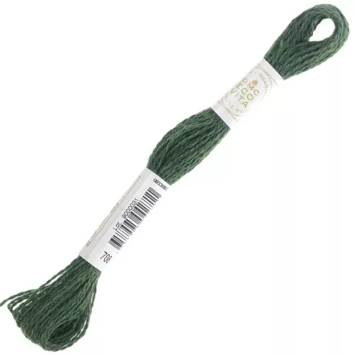 DMC Eco Vita 360 organic wool yarn - Fir green (708) x16m