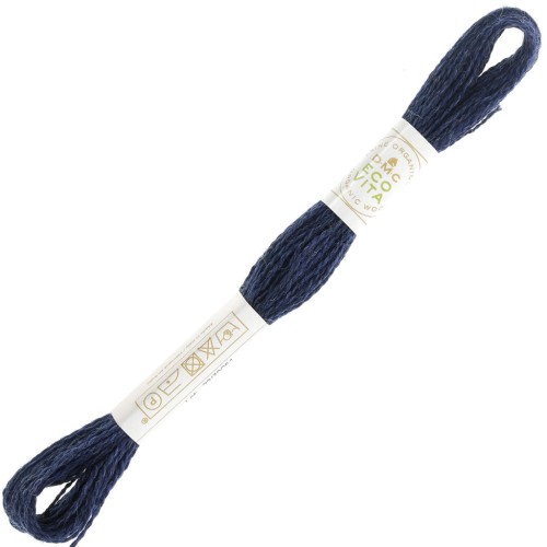 DMC Eco Vita 360 organic wool yarn - Navy blue (607) x16m