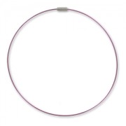 Wire Choker 40cm turnbuckle clasp Amethyst x1|raw }}
