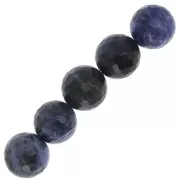 Bead Faceted round Sodalite 14mm x1