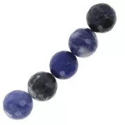 Bead Faceted round Sodalite 12mm x1