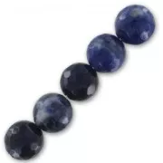 Beads Faceted round Sodalite 10mm x5