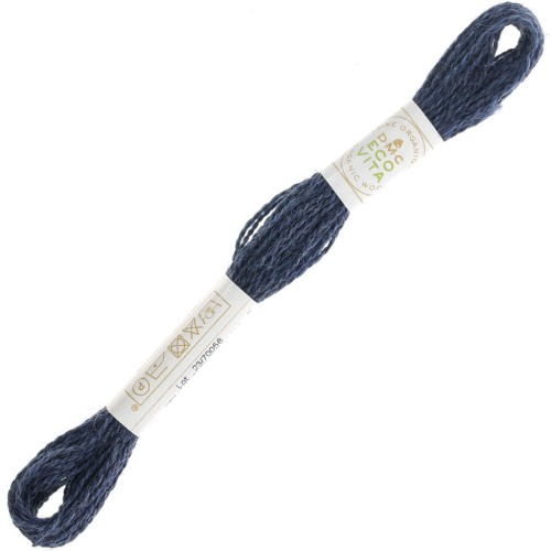 DMC Eco Vita 360 organic wool yarn - Denim blue (612) x16m