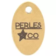 10x6mm Personalized charms oval - Complex logo - 304 Gold stainless steel x100