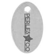 10x6mm Personalized charms oval - Complex logo - Stainless steel 304 x100