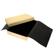 13.5x18x3.5cm cardboard Fancy jewelry box for necklace - Gold x1