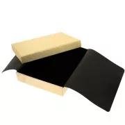 13.5x18x3.5cm cardboard Fancy jewelry box for necklace - Gold x1