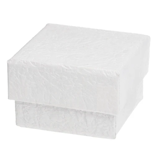 Cardboard ring box 5x5x3.5 cm - White x1