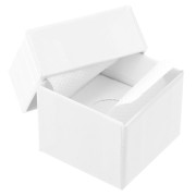 5x5x4cm cardboard Fancy jewelry box for ring - White x1