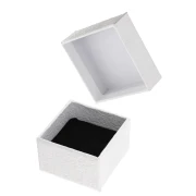 Cardboard ring box 5x5x3.5 cm - White x1