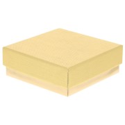 8x8x3cm cardboard Fancy jewelry box for jewellery set - Gold x1